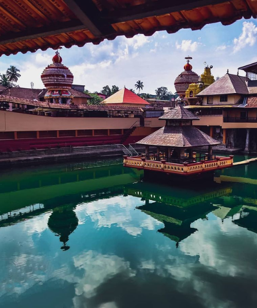 Udupi temple town on a chauffeur hire from Bangalore