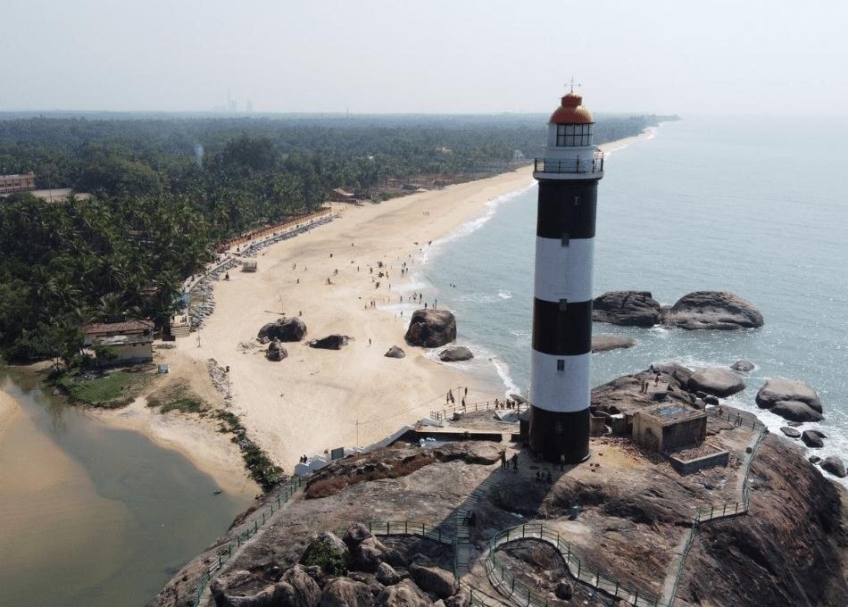 Lighthouse on the Udupi coast on a chauffeur outing from Bangalore