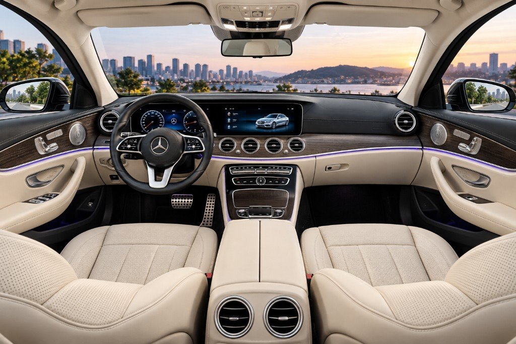 Driver cabin of a Mercedes-Benz E-Class