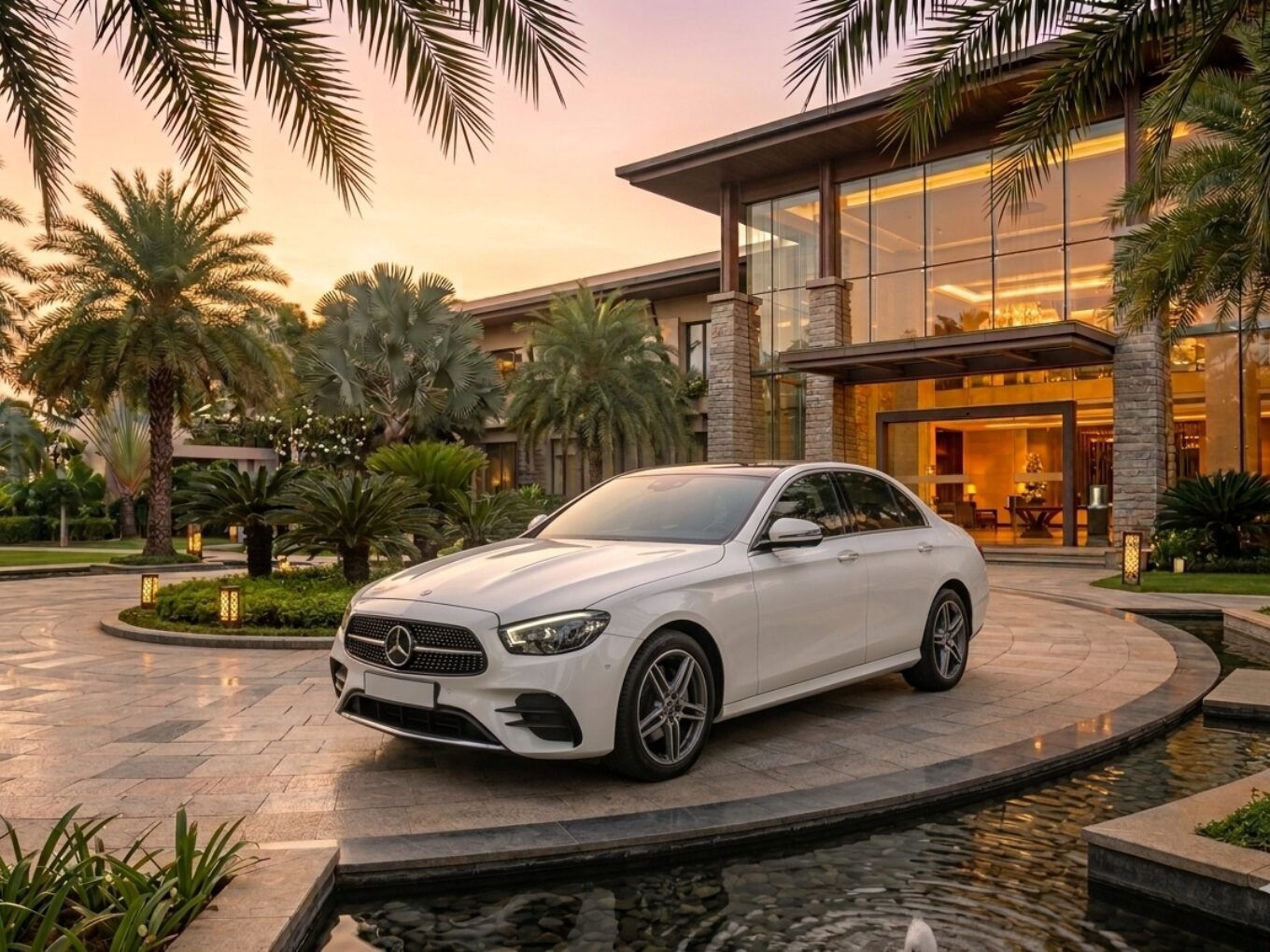 Mercedes-Benz E-Class chauffeur sedan in Bangalore