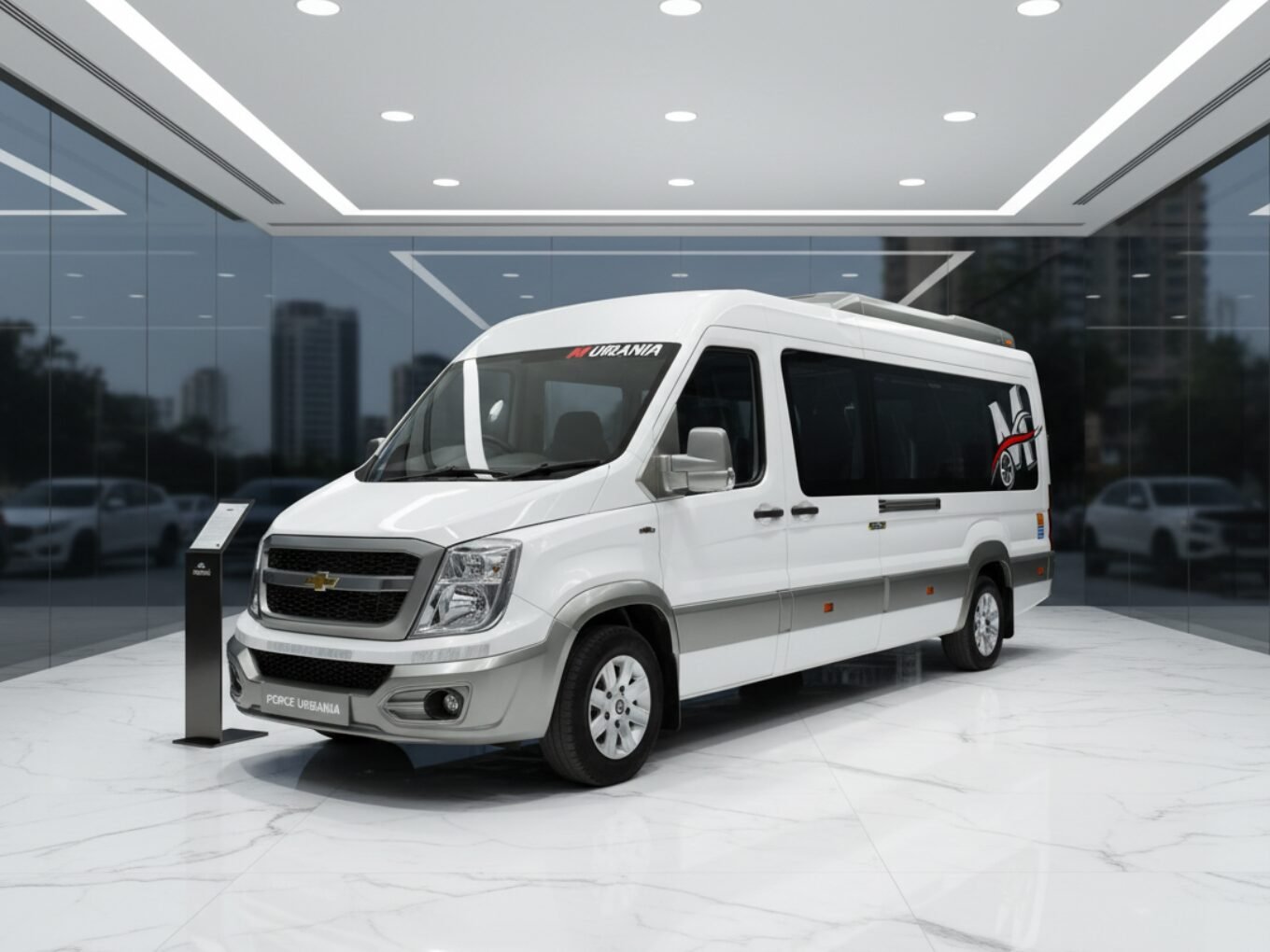 10 seater Force Urbania rental in Bangalore