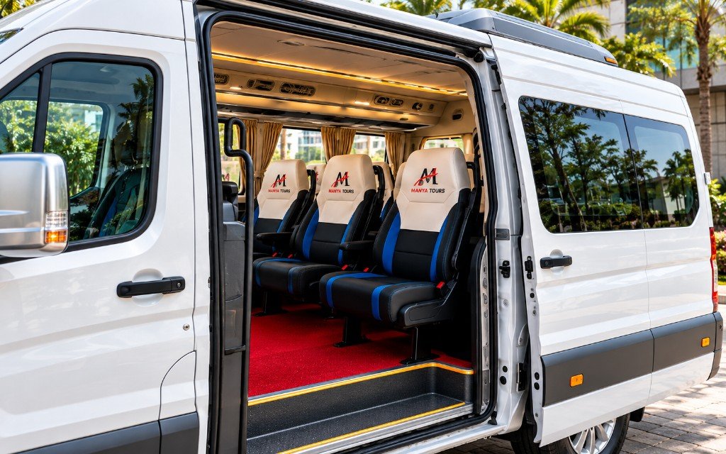 10 seater Urbania sliding door and passenger seats