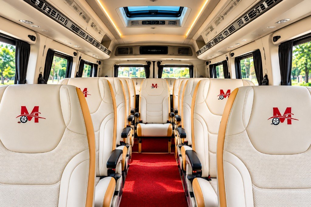 Passenger seats inside the 13 seater Force Urbania