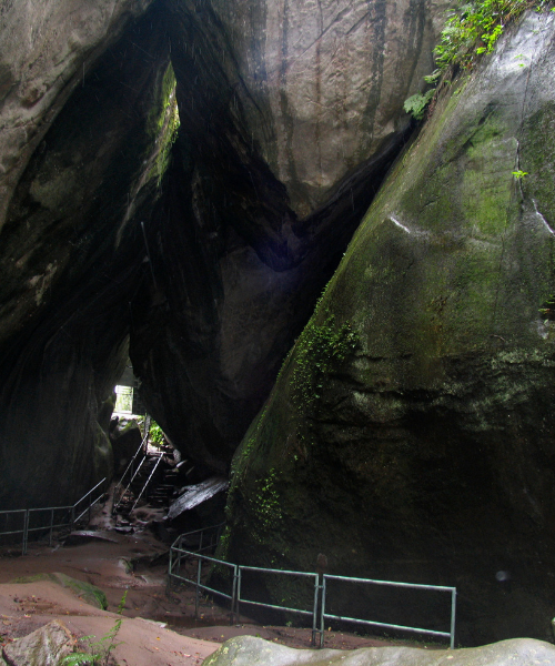 Edakkal Caves country on the Wayanad Urbania route